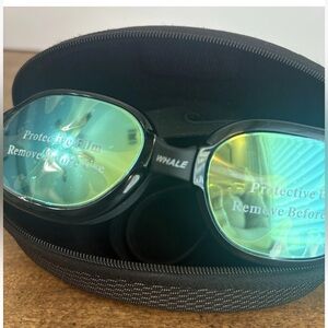 Whale Anti Fog Swim Goggles For Adults Leak Proof & Uv Protection Wide View Cl
